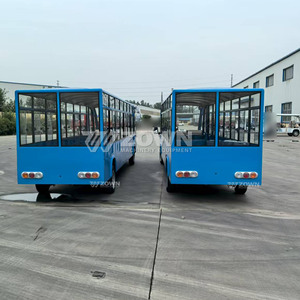 Bus électrique de tourisme ZOWN bleu vif, super long et fermé, grande capacité pour navette en zone panoramique étendue - Product Image 5