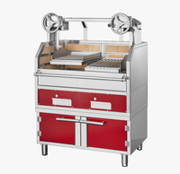 HUARUI CS-802 Équipement de restauration pour hôtels et restaurants, barbecue argentin en acier inoxydable 304, style élévateur, machine à griller au charbon de bois