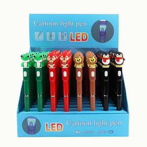 O&Q Großhandel Werbe-Kugelschreiber mit Eigenem Logo <span class=keywords><strong>LED</strong></span>-Licht Drehstift Plastik Niedlicher Tierstil 0,7mm Blau/Schwarz Tinte Sport Umweltfreundlich EN71/Reach - Product Image 5