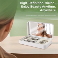 Offre Spéciale – Kit de Manucure Portable Personnalisable avec Logo, Cure-Oreilles, Coupe-Ongles Oblique, Lime à Ongles et Boîte Miroir