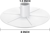 Pentair S15 & S20 Adaptateur de plaque à vide de 8 pouces pour piscines creusées, outils et accessoires de piscine 85001900