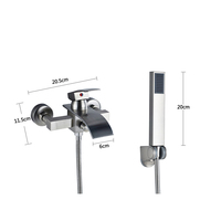Moderne Colonne Pluie Luxe Bain Douche Robinets Mitigeur Style Classique Poli Céramique Noyau De Valve Usine Directement En Gros