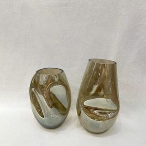 Usine directe grand Design Art déco Vase en verre transparent sur pied Vase <span class=keywords><strong>de</strong></span> table <span class=keywords><strong>de</strong></span> <span class=keywords><strong>mariage</strong></span> unique pour le salon - Product Image 2