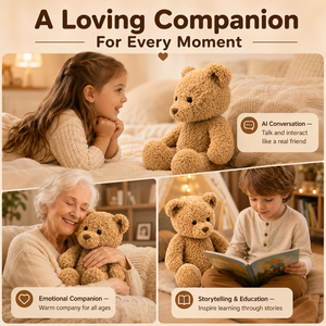 Juguete interactivo con IA para chat de voz sin conexión, ChatGPT, juguetes inteligentes con IA, compatible con 60 idiomas, un verdadero amigo de peluche para bebés - Product Image 1