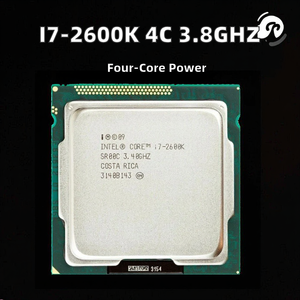 สำหรับ I7-2600K โปรเซสเซอร์เดสก์ท็อปแบบควอดคอร์ 4 คอร์ 8 เธรด ความเร็วพื้นฐาน 3.40GHz ความเร็วเทอร์โบ 3.80GHz ซ็อกเก็ต LGA 1155 แคช 8MB TDP 95W 64-บิต 32nm - Product Image 2