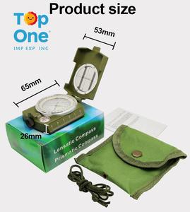 TopOne gros classique en aluminium survie géologique randonnée orientation boussole d'arpentage de haute précision - Product Image 5