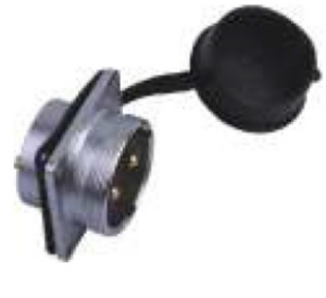 Connecteur circulaire à bride P28-2H étanche en laiton 25A pour connexions de câbles d'alimentation 2-26 broches, aviation - Product Image 1