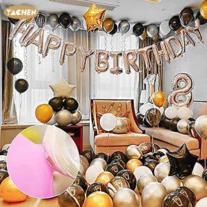 ياشين مخصص ذهبي فضي أحمر متعدد الألوان 16 بوصة رقائق الألومنيوم مجموعة بالونات عيد ميلاد سعيد للزينة حفلة عيد ميلاد - Product Image 5