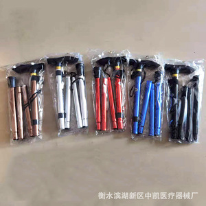 Canne pliante en alliage d'aluminium, bâton de randonnée télescopique, canne portable en forme de T pour la randonnée et l'équipement de plein air. - Product Image 2