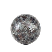 Boule de pierre naturelle en cristal minéral fluorescent poli, ornement de bureau, Chine
