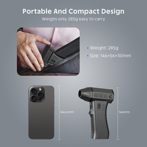 220g Wind-Turbo-Gebläse Kabelloses Turbo-Superleistungs-Luftgebläse 130000 U/min Kabelloser Handgehaltener Jet-Gebläse-Ventilator Mit Aufbewahrungstasche - Product Image 5