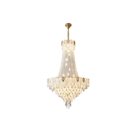Nouveau Lustre de Plafond Français Élégant Haut de Gamme, Style Luxe, Idéal pour Duplex, Espaces Ouverts, Villas, Combles et Escaliers Ouverts
