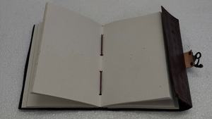 Custom Made Hand-Embossed Horse Double Dragon Leather <b>Journal</b> Natural Agate Stone Classic Vintage Handmade Writing Notebook - Product Image 5