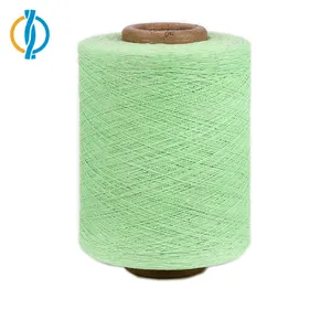 Ne 16s/1 18s/1 20s/1 verde Open End cotone cardato poliestere misto filato riciclato per maglieria filati che fanno calzini guanti asciugamano