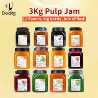 Doking Factory Sells 3kg Fruit Jam Bubble Tea Raw Material Strawberry Jam