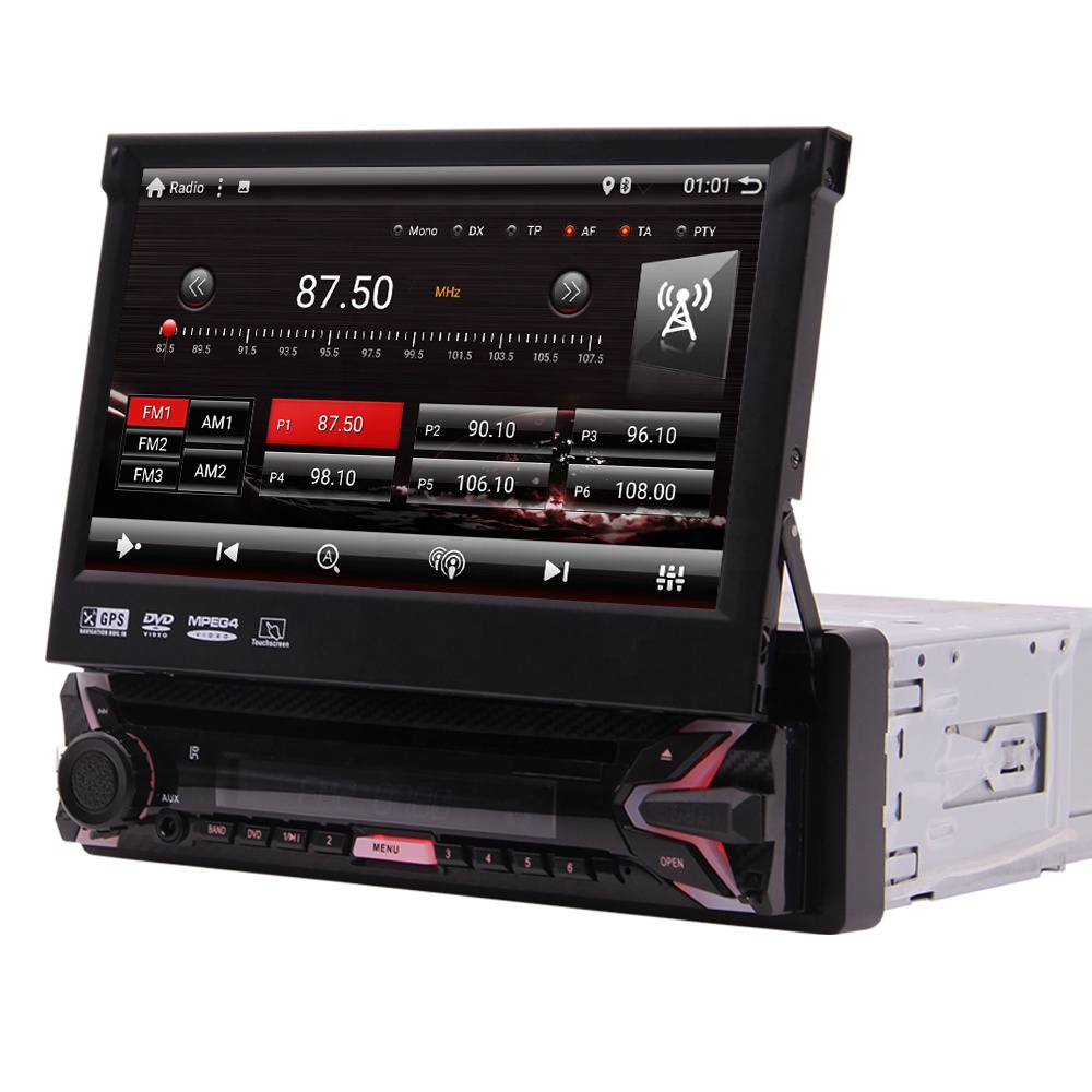 Универсальный android автомобильный мультимедийный CD DVD плеер 1 din аудио 7 дюймов сенсорный экран навигации gps автомобильный стерео