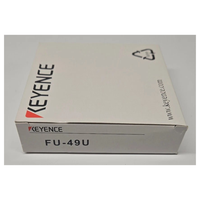 Capteur à fibre optique Keyence FU-49U, tête cylindrique réfléchissante, câble flexible de 1 m, détection d'objets, vente en gros d'usine