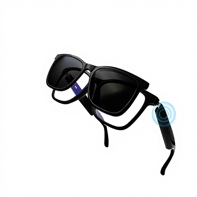 2026 New Smart Glasses Myopia Friendly Polarized Sunglasses Over-Glasses Design Audio Eyewear for Driving Sport GS05