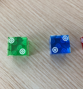 2024 19mm Seriallized Red Casino Dice y Matching Serial Numbers Set de 5 Edge - Product Image 3