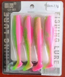 Oem 4cm 6cm 8cm 10cm 12cm Tpr appâts souples queue de pagaie appâts nageurs appâts artificiels appâts artificiels Wobblers brochet bar leurre de pêche - Product Image 2