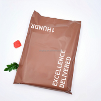 Sac de courrier en Poly chocolat imprimé personnalisé brun D2W, sacs d'emballage de vêtements en plastique