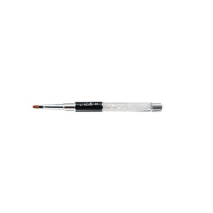 Ensemble de pinceaux à ongles en nylon avec manche métallique, pinceaux plats pour la peinture florale, avec couvercle, pour la manucure et le design de gel - Product Image 4