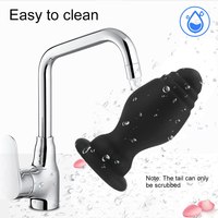 Télécommande sans fil, 10 fréquences de vibration, queue de renard détachable, plug anal pour femmes et hommes, masturbateur