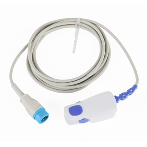 Kartrid SA30Y-48 klip jari dewasa Spo2 Sensor Probe bahan TPU 3 Meter <span class=keywords><strong>CE</strong></span> ISO13485 perangkat medis Kelas II bersertifikat - Product Image 2
