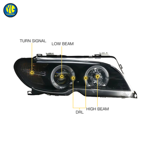 YU GUANG para <span class=keywords><strong>BMW</strong></span> <span class=keywords><strong>E46</strong></span> Coupé, <span class=keywords><strong>Faros</strong></span> Delanteros 2003-2005, Actualización <span class=keywords><strong>de</strong></span> <span class=keywords><strong>Faros</strong></span> Delanteros <span class=keywords><strong>BMW</strong></span> <span class=keywords><strong>E46</strong></span> Coupé, Luces Delanteras con <span class=keywords><strong>Ojos</strong></span> <span class=keywords><strong>de</strong></span> Ángel - Product Image 5