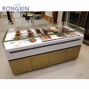 Tủ Trưng Bày Đồ Nội Thất Quầy Trưng Bày Bằng Gỗ Cho Cửa Hàng Bánh Ngọt Cửa Hàng Trưng Bày Sô Cô La Kính Tùy Chỉnh - Product Image 1