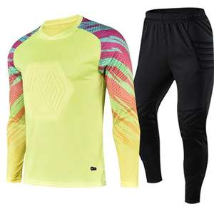 Camiseta de Fútbol Personalizada para Hombre y <span class=keywords><strong>Niño</strong></span>, Uniforme de Fútbol de Manga Larga, Conjunto de Camiseta de Fútbol para Adultos y Niños, Traje Deportivo para <span class=keywords><strong>Portero</strong></span> - Product Image 4