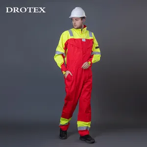 Custom Welder Engineering Mens Uniform Workwear Coverall Reflective Antistatic Flame Resistant Fr Work Wear Coverall Suit