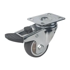 Roda resistente macia de borracha tpr, silêncio leve sem marcação do silêncio da mobília com o rolador da forma l - Product Image 4