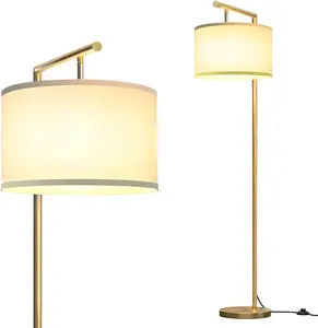 Modern Floor Lamp for Living Room and Bedroom, Nursery Standing Accent Lamp, Mid Century Tall Pole Light Overhangs Lamp