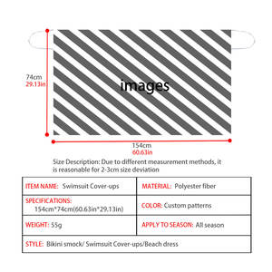 Maillot de bain en mousseline de soie de style <span class=keywords><strong>tatouage</strong></span> maori bleu tortue, vêtements de plage d'été, imprimé léopard, haut de bikini, tunique de style <span class=keywords><strong>tatouage</strong></span> maori - Product Image 5