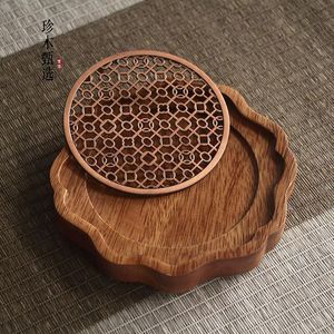 Solid Wood <b>Tea</b> <b>Tray</b> Irregular Shape Varnished Finish Easy To Clean For Dry Brewing Household Use - Product Image 4