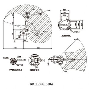 Bras de robot industriel 6 axes avec charge utile de 10 kg, PLC et moteur, haute précision pour la manutention/palettisation, IP54, multi-tension (110/220/380V) - Product Image 3