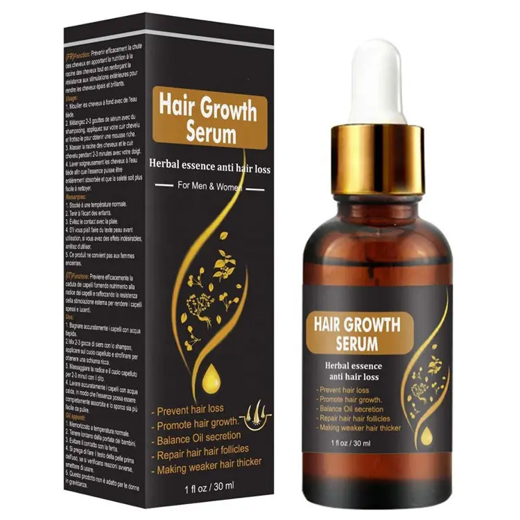 Serum Penumbuh Rambut Label Pribadi, Perbaikan Menghentikan Rambut Rontok Meningkatkan Penebal Serum Penumbuh Rambut Lebih Cepat