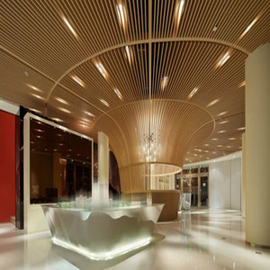 Plafond suspendu perforé en aluminium personnalisé, étanche, pour centre commercial avec grille de plafond - Product Image 3