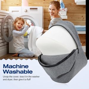 Home Hospital Memory <b>Foam</b> Pillow Yuanbao-<b>Shaped</b> Slow Rebound <b>for</b> Side Sleepers Decompression Knee Leg Support Knitted - Product Image 4
