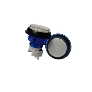 Interrupteur à bouton-poussoir rond de 40 mm avec LED, type boîtier, pour machine de jeu d'arcade et paiement par pièces, fournisseur chinois - Product Image 2