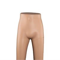 Maniquí de exhibición para ropa, modelo de escaparate, maniquí de parte inferior del cuerpo masculino para ropa interior, blanco brillante, negro brillante, maniquí de plástico con soporte, maniquí de pantalones