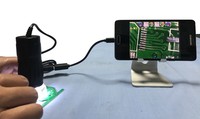 Microscope numérique portable USB 240X avec zoom, grande molette manuelle, double rail hélicoïdal, mise au point, inspection électronique de circuits imprimés 8K