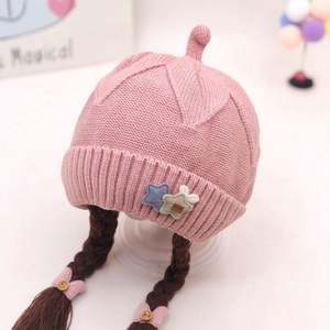 Gorro de Punto Acrílico Súper Lindo con Orejeras para Bebé, Diseño de Princesa, para Navidad, Otoño e Invierno - Product Image 3
