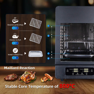 Parrilla Innovadora JingXin para Asar a Alta Temperatura con Doble Zona, Máquina para Asar Filetes, Horno Eléctrico Doméstico, Barbacoa para Cocinar al Aire Libre - Product Image 5