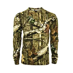 Hot sell hunting cotton outdoor camo long sleeve t-shirt for hunter from BJ Outdoor