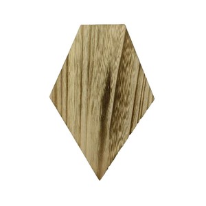 Support mural en bois pour plantes, forme diamant, décoration géométrique pour la maison, étagère de rangement pour chambre et salon - Product Image 5