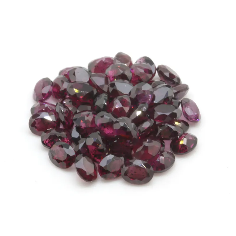 Wholesale Garnet Stones Purple Oval Cut Shape Loose Gemstone Natural Small Size Price For Jewelry/Sterling Silver Garnet Ring
