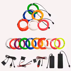 EL tel Neon işık DIY dekor CE RoHS esnek Glow tel MOQ50 - Product Image 3