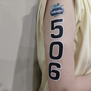 Autocollant de <span class=keywords><strong>tatouage</strong></span> temporaire personnalisé avec numéro, course, imperméable, sport, <span class=keywords><strong>tatouage</strong></span> temporaire, triathlon, lot de tatouages pour <span class=keywords><strong>bras</strong></span>, main, jambe, épaule - Product Image 1